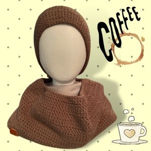Nutmeg Spice Hat and Cowl Set (Crochet)